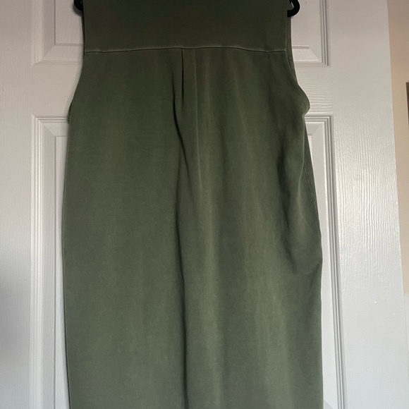 NWT, Grey State Olive Green Utility Dress - Washed Irvine Dress - Picture 8 of 9